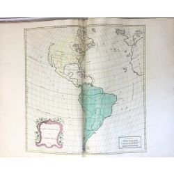 1754, Palairet, Amérique / America, carte ancienne, antiquarian map.