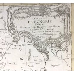 1759, Janvier, Hongrie / Hungary, carte ancienne, antiquarian map.