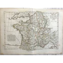 1779 Bonne, France / Gallia antiqua. carte ancienne, antiquarian map, landkarte