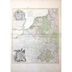 1780 (ca.), Rizzi-Zannoni, Allemagne et Bohème / Germany and Bohemia, carte ancienne, antiquarian map.