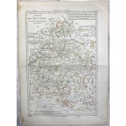 1787 Bonne, Cercle de Bavière, Bayern. carte ancienne, antiquarian map.