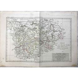 1788 Bonne, Basse Saxe méridionale. carte ancienne, antiquarian map, landkarte.