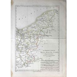 1788 Bonne, Haute Saxe Nord, partie est. carte ancienne, antiquarian map, landkarte.