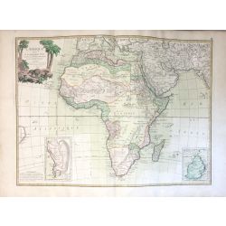 1788,  Janvier, L'Afrique / Africa, carte ancienne, antiquarian map.