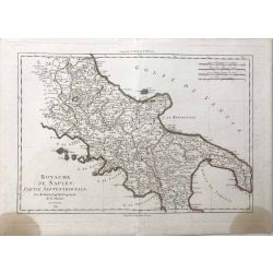 1789 Bonne, Naples, partie septentrionale, Napoli, Italie. carte ancienne, antiquarian map, landkarte.