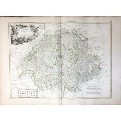 1791, Bonne, La Suisse / Switzerland, carte ancienne, antiquarian map.