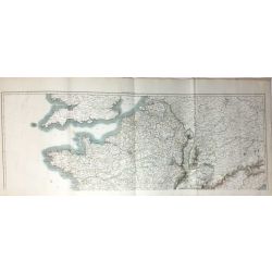1806, Mentelle/Chanlaire, France et Italie du Nord / Italy, carte ancienne, antiquarian map.