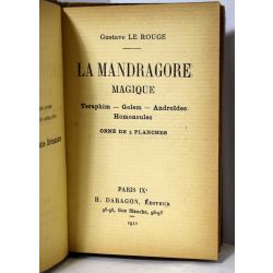 1912 La Mandragore magique, Gustave le Rouge, Teraphim, Golem, Androides, Homoncules.
