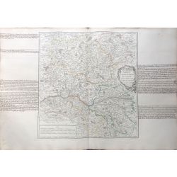 1753 Vaugondy carte ancienne, antiquarian map, landkarte, France, Maine et Perche, Anjou, Touraine, Saumurois