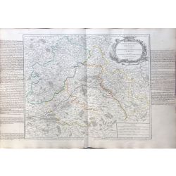1753 Vaugondy carte ancienne, antiquarian map, landkarte, France, Gouvernement général d'Orléanois