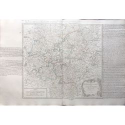 1754 Vaugondy carte ancienne, antiquarian map, landkarte, France, Ile de France