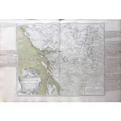 1753 Vaugondy carte ancienne, antiquarian map, landkarte, France, Poitou, Aunis, Saintonge-Angoumois.