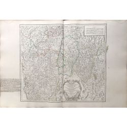 1752 Vaugondy, carte ancienne, antiquarian map, landkarte, France, Bourgogne et Lyonnais.