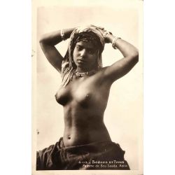 CPA Femme de Bou Saada, Adia, scenes et types, L&Y ed. 8103, Nu ethnique, photo argentique, real photo.