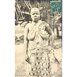 CPA CÔTE D'IVOIRE - Nu ethnique - Femme de la côte de Kroo, 23