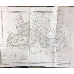 1820 Delamarche, EMPIRE ROMAIN, ROMAN EMPIRE, carte ancienne, antiquarian map, landkarte
