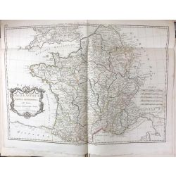 1820 Bonne, GAULE ROMAINE, ROYAUME DE FRANCE, carte ancienne, antiquarian map, landkarte.