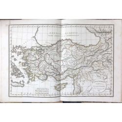 1824 Delamarche, ASIE MINEURE, ASIAE MINORIS, carte ancienne, antiquarian map, landkarte, kupferstich