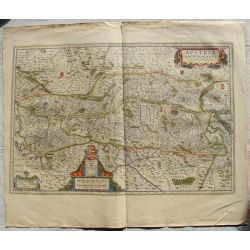 BLAEU, AUSTRIA, Autriche, Oesterreich, carte-ancienne-colorée, antiquarian-map-landkarte-kupferstich. 