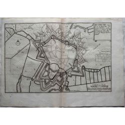 1695, Carte ancienne , antiquarian Map, Bethune, N. de Fer 