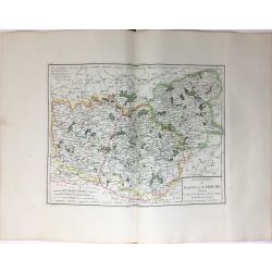 1806, Blondeau, Maine et Perche, France, carte ancienne, antiquarian map.