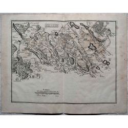 1694-partie du canal sous terre avec puids versailles-carte-ancienne-antiquarian-map-n-de-fer