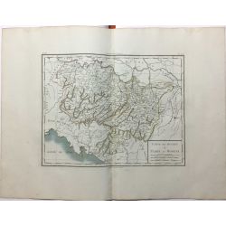 1806, Mentelle, Chanlaire, Parme et Modène, Italie, Italy, carte ancienne, antiquarian map.