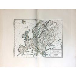 1806, Mentelle/Chanlaire, Europe, Carte politique, carte ancienne, antiquarian map.