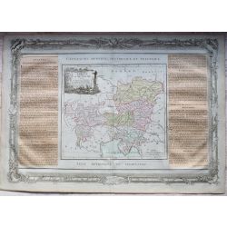 LE CERCLE D'AUTRICHE, Austria, Oesterreich, carte-ancienne-colorée, antiquarian-map-landkarte-kupferstich. 