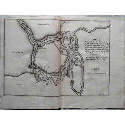 1695, Carte ancienne , antiquarian Map Conde, N. de Fer 
