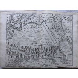 1691 PLAN DE BATAILLE, Weill, Weil am Rhein, carte-ancienne-antiquarian-map-landkarte-kupferstich-n-de-fer