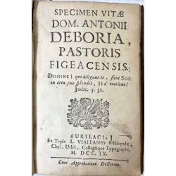 1709, Anonyme, Vita Antonii Deboria, Figeac.
