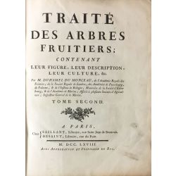 1768, Duhamel Du Monceau, Arbres fruitiers, illustré, vol. 2.