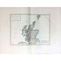 1806, Mentelle/Chanlaire, Ecosse, carte ancienne, Scotland, antiquarian map.