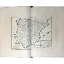 1806, Mentelle, Chanlaire, Péninsule Ibérique / Iberian Peninsula, Espagne et Portugal / Spain,   carte ancienne, antiquarian map.