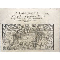 1552 Budapest, vue panoramique, Bude, Appellee Vulgairement Osen, Sebastian Munster
