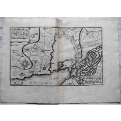 1695, Carte ancienne , antiquarian Map La Rochelle, N. de Fer 
