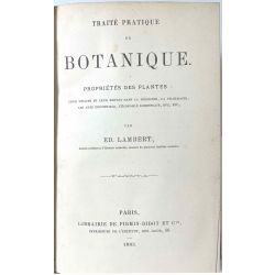 1883, Lambert, Traité pratique de botanique.