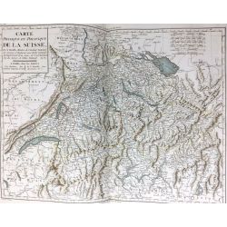 1806, Mentelle/Chanlaire, Suisse, Switzerland, carte ancienne, antiquarian map.