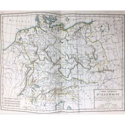 1806, E. Mentelle/Chanlaire, Allemagne, Germany, Deutschland, carte ancienne, antiquarian map.