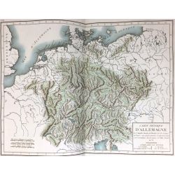 1806, Mentelle/Chanlaire, Allemagne, Germany, Deutschland, carte ancienne, antiquarian map.
