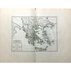 1806, Mentelle, Chanlaire, Grèce, Thrace, Macédoine, Greece, Macedonia, carte ancienne, antiquarian map.