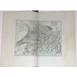 1806, Mentelle/Chanlaire, Suisse, Switzerland, carte ancienne, antiquarian map.