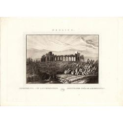 Gravure TRANQUILLO MOLLO Kupferstich, 1815, Osterreich, Austria, Liechtenstein Amphitheatre Medling, N&B, B&W