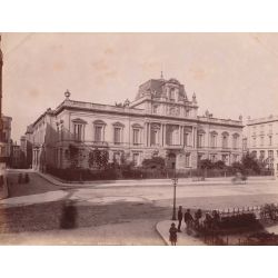 MONTPELLIER, vintage albumen print, old photo, tirage argentique albuminé,1880/90, la prefecture, N.D.Phot.,Neurdein.