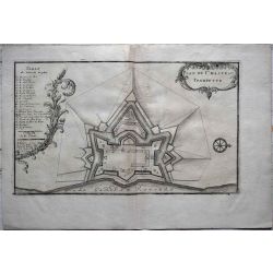 1695 carte geographique ancienne, antiquarian map, Chasteau Trompette, Château Trompette (Bordeaux), N. de Fer.