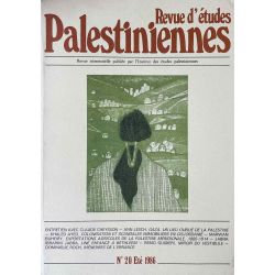 Revue d'études Palestiniennes, No 20/1986.