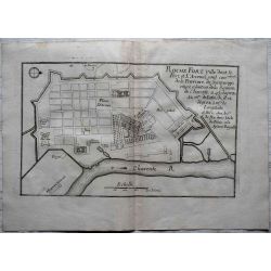 1695, Carte ancienne , antiquarian Map Rochefort , N. de Fer 