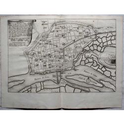 1695 carte geographique ancienne, antiquarian map, ROUEN-de-Fer