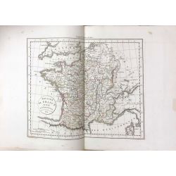 1824 Delamarche ROYAUME DE FRANCE, carte ancienne, antiquarian map, landkarte, kupferstich